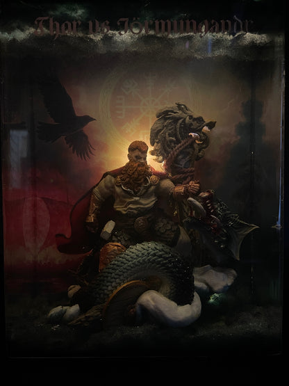THOR vs JÖRMUNGANDR – Resin Light Sculpture