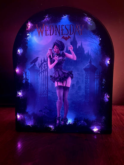 WEDNESDAY – Resin Light Art Gothic Edition