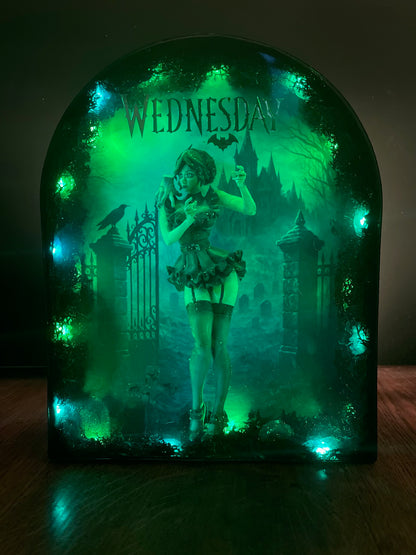 WEDNESDAY – Resin Light Art Gothic Edition