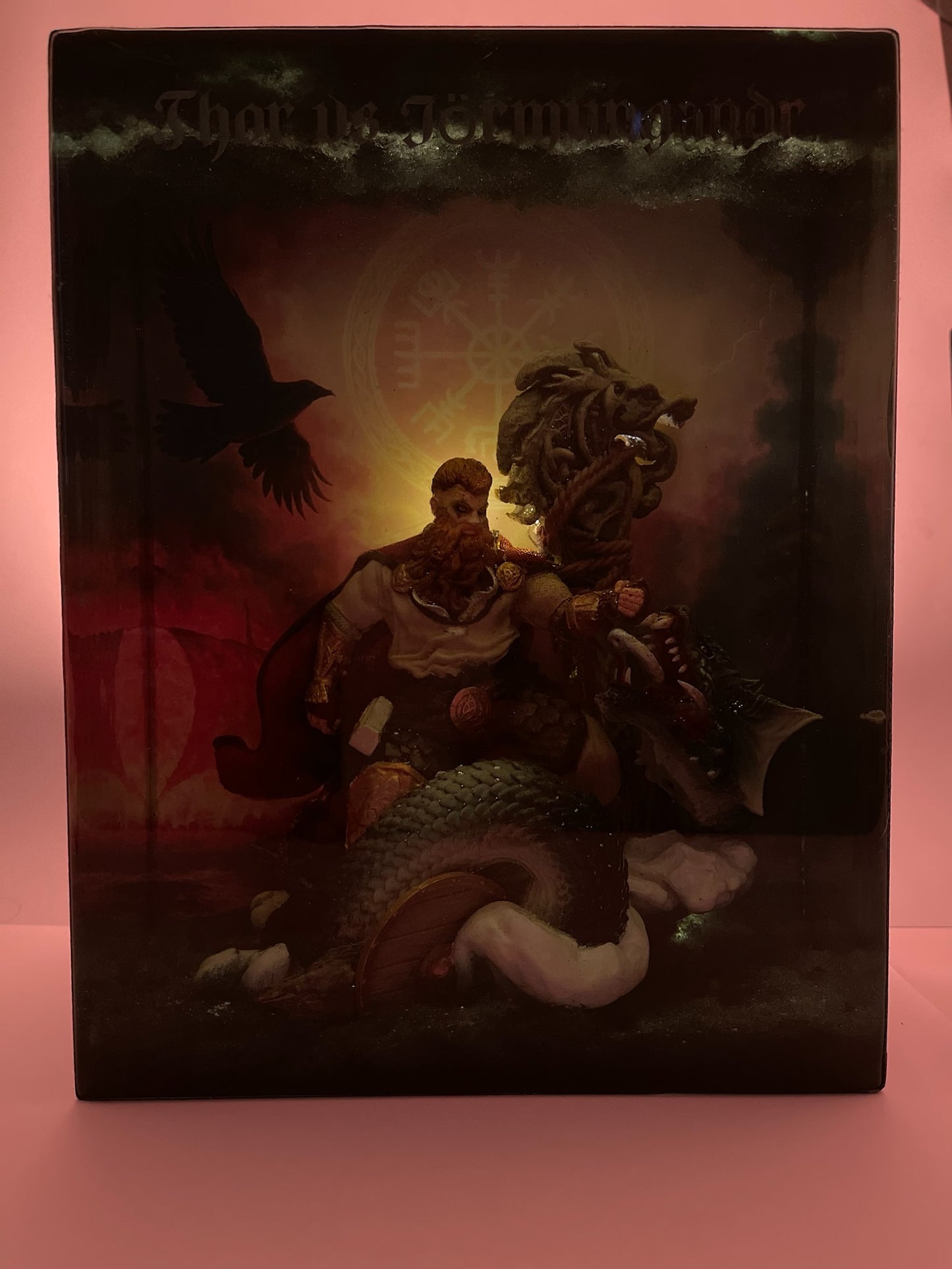 THOR vs JÖRMUNGANDR – Resin Light Sculpture