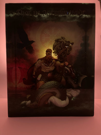 THOR vs JÖRMUNGANDR – Resin Light Sculpture