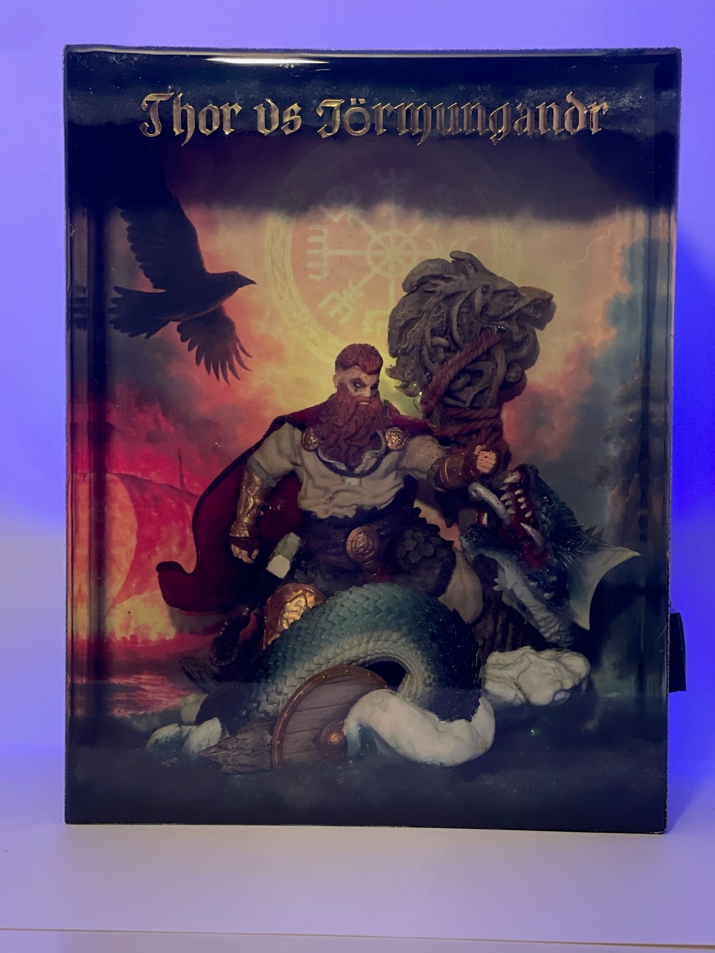 THOR vs JÖRMUNGANDR – Resin Light Sculpture