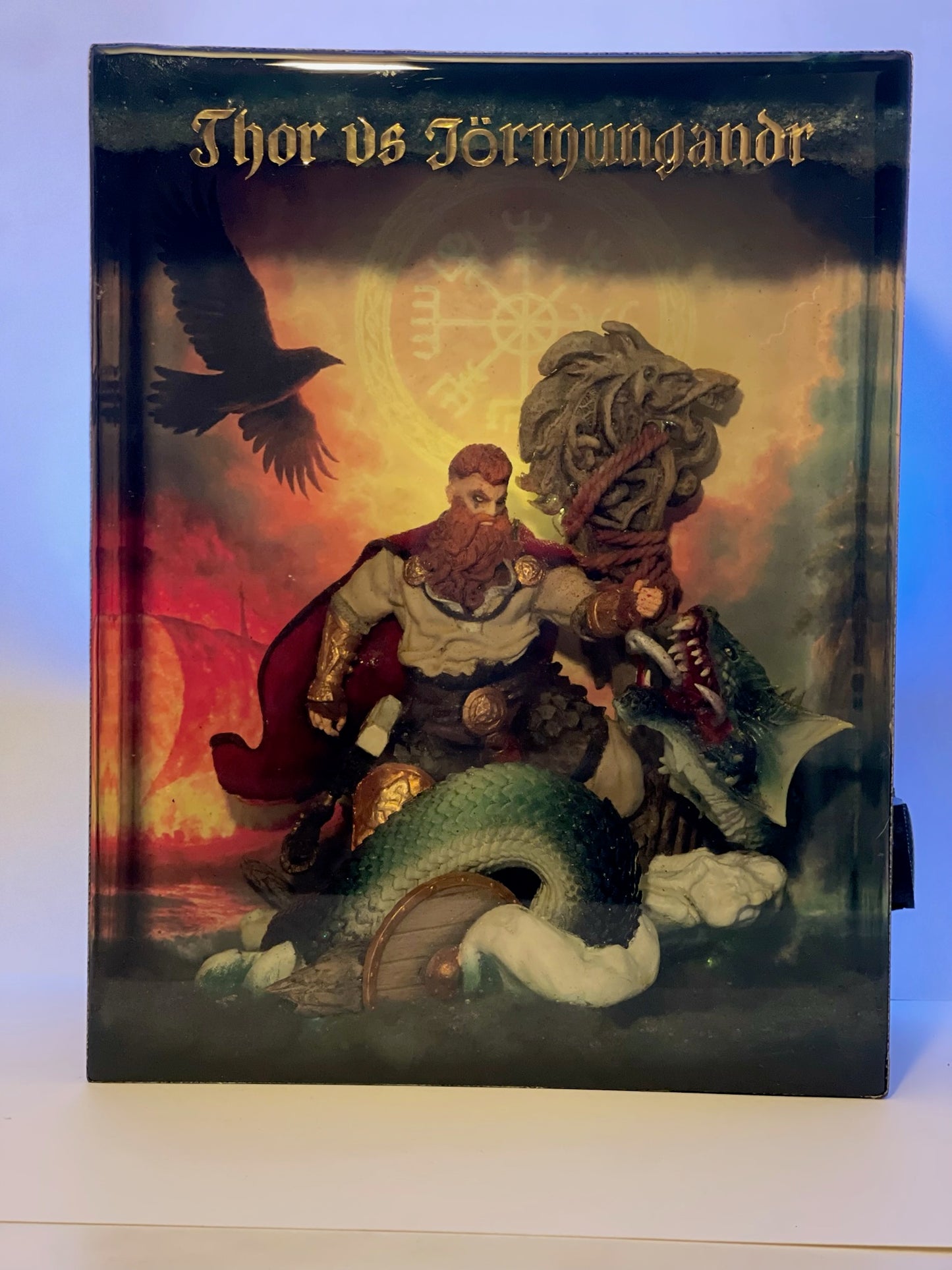THOR vs JÖRMUNGANDR – Resin Light Sculpture