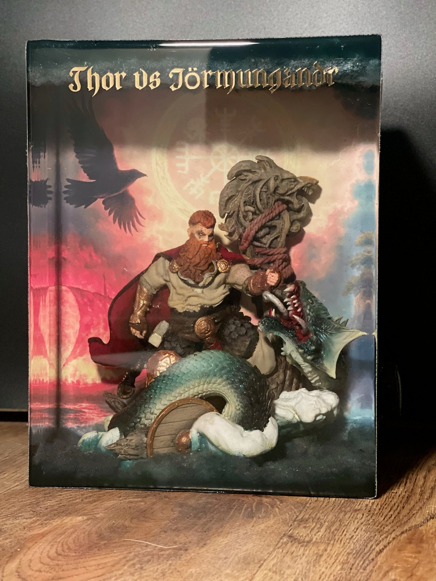 THOR vs JÖRMUNGANDR – Resin Light Sculpture