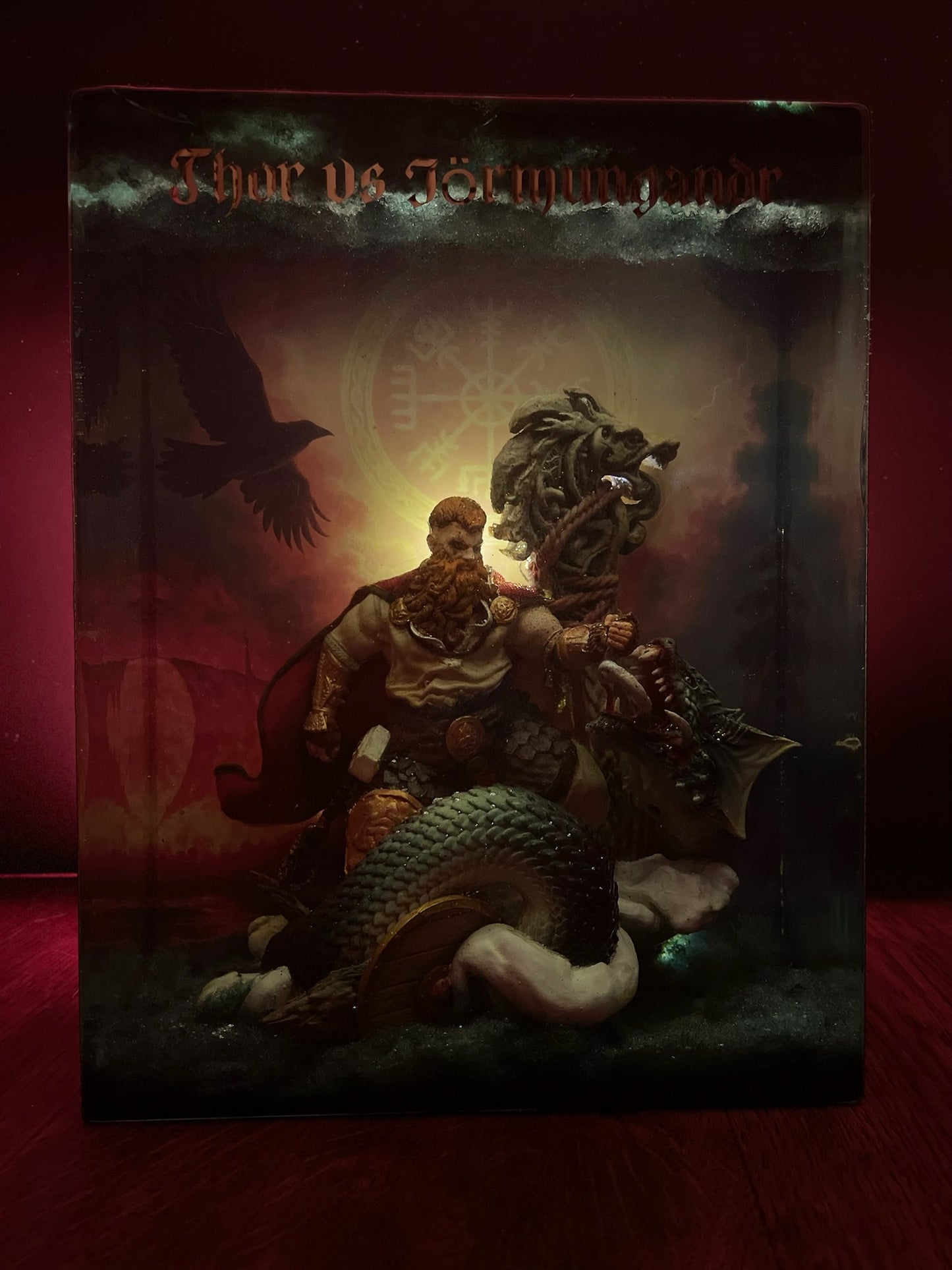 THOR vs JÖRMUNGANDR – Resin Light Sculpture