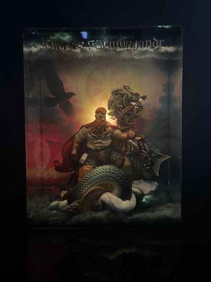 THOR vs JÖRMUNGANDR – Resin Light Sculpture