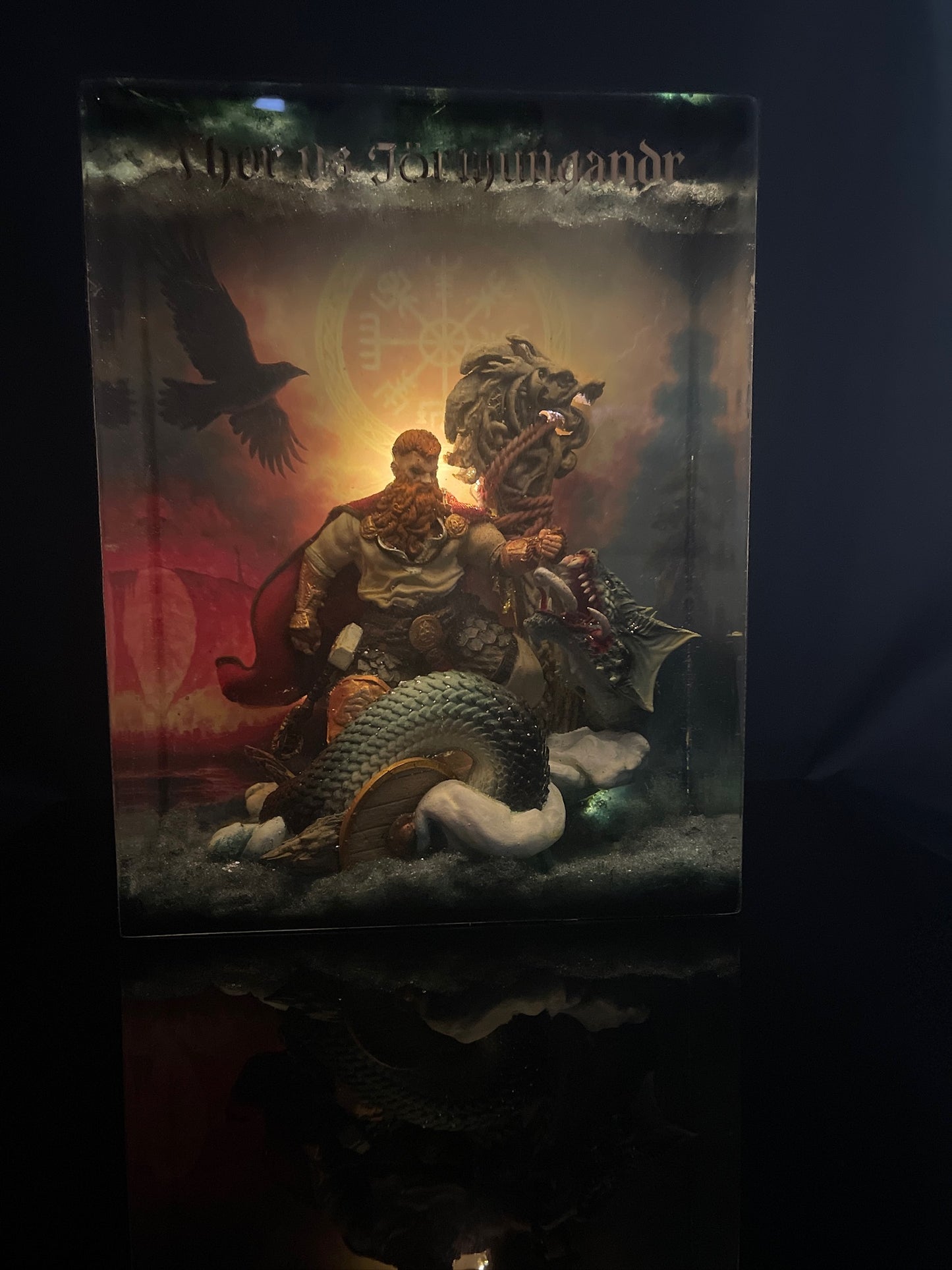 THOR vs JÖRMUNGANDR – Resin Light Sculpture