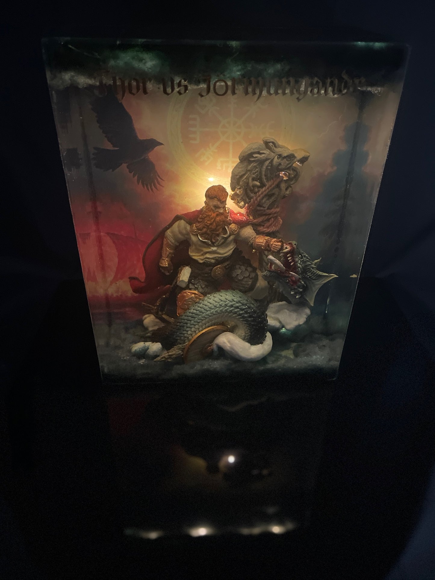 THOR vs JÖRMUNGANDR – Resin Light Sculpture