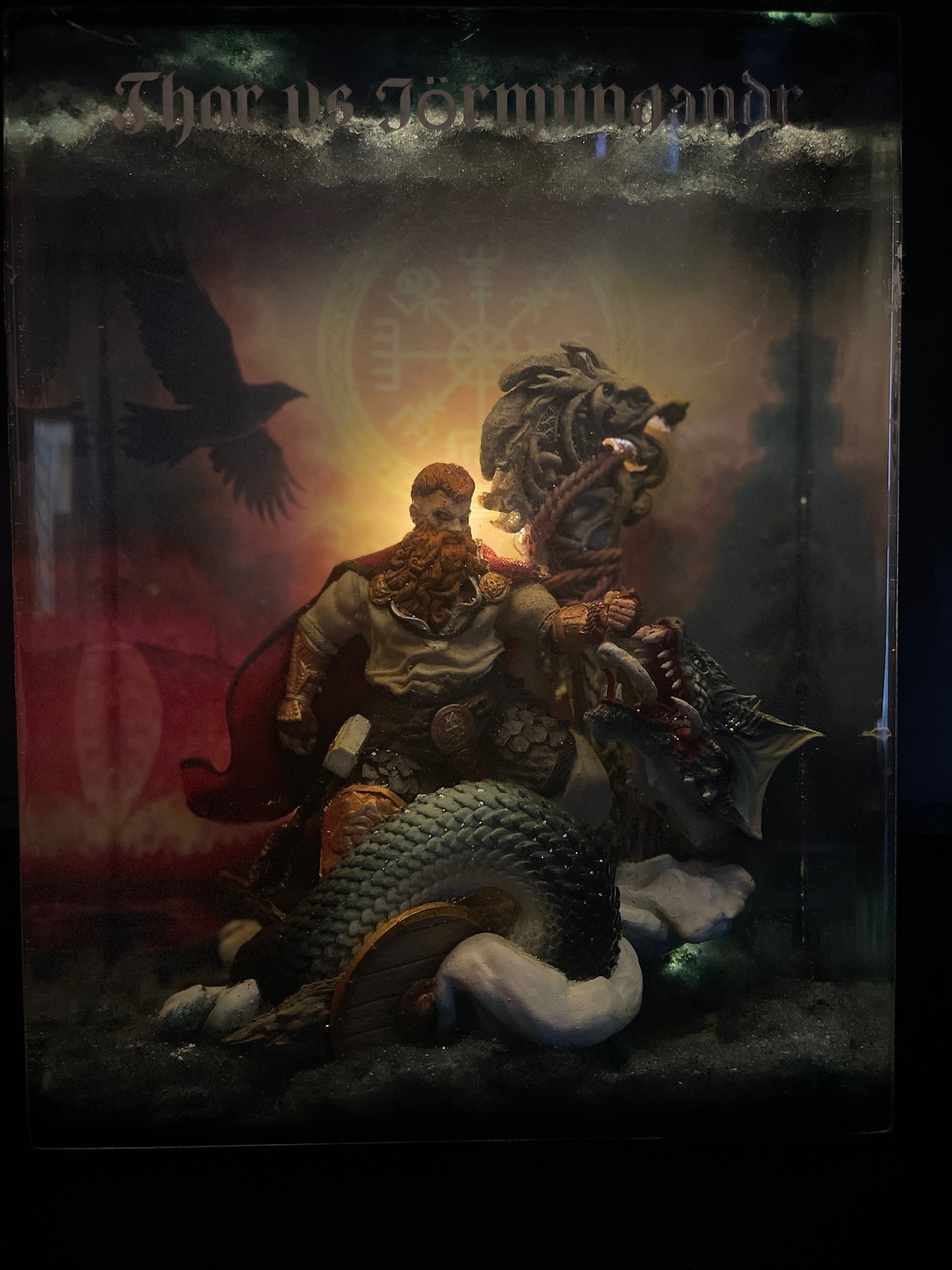 THOR vs JÖRMUNGANDR – Resin Light Sculpture
