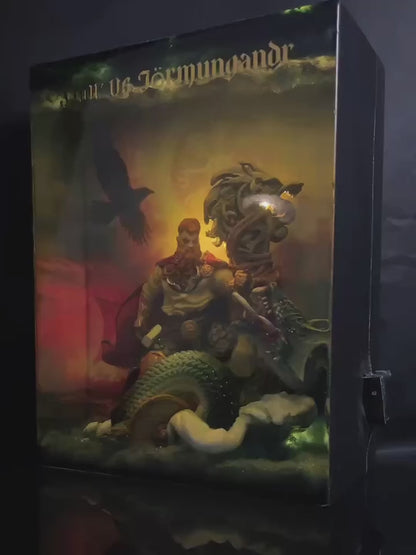 THOR vs JÖRMUNGANDR – Resin Light Sculpture