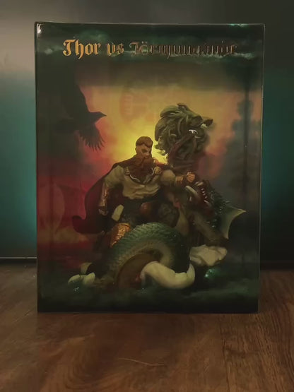 THOR vs JÖRMUNGANDR – Resin Light Sculpture