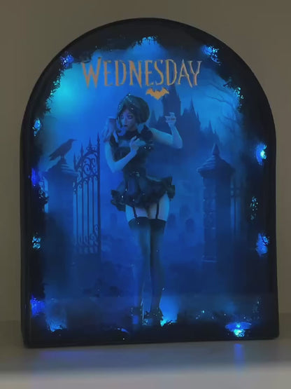 WEDNESDAY – Resin Light Art Gothic Edition