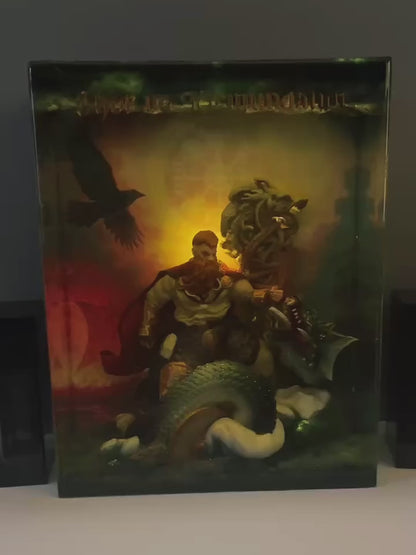 THOR vs JÖRMUNGANDR – Resin Light Sculpture